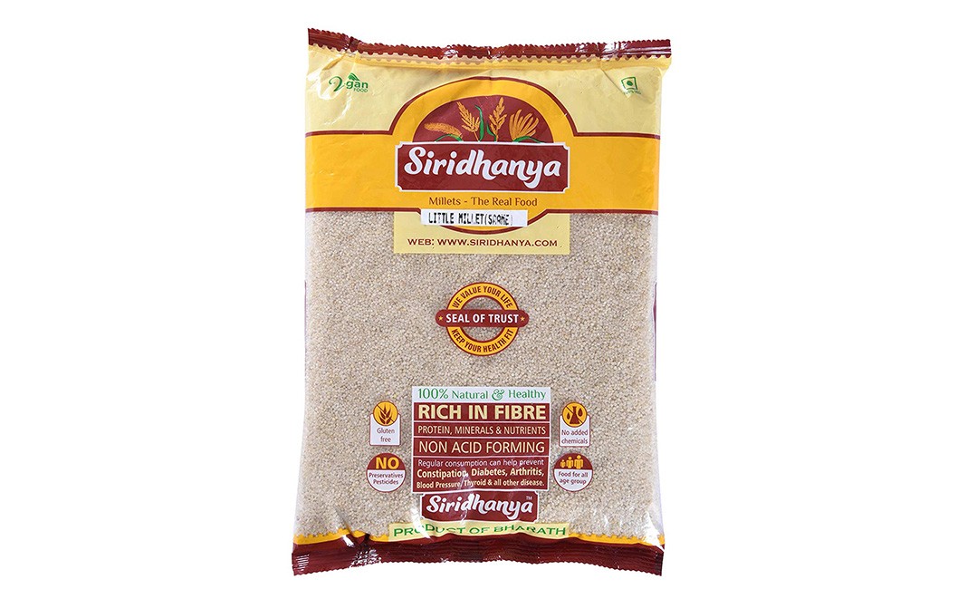 Siridhanya Little Millet (Saame) Pack 1 kilogram Reviews Nutrition